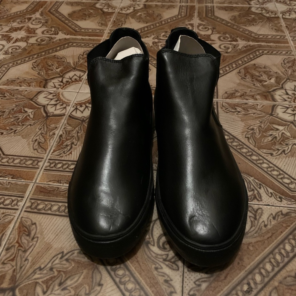 Black Leather Men's Shoes